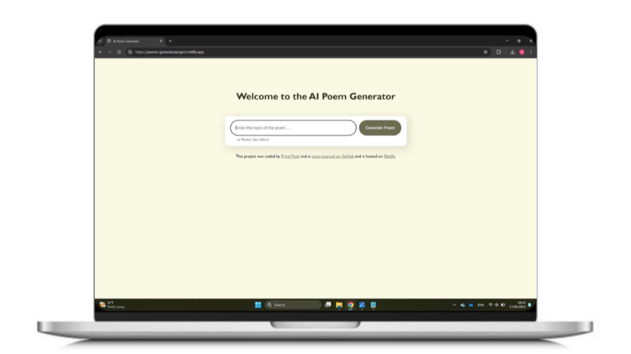 Poem Generator Project